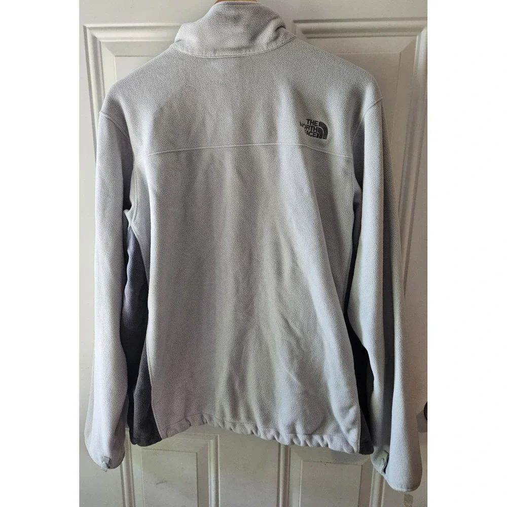 The North Face Polartec Fleece Jacket Men's Large Gray Full Zip Lightweight...